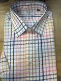 John Edwin SS 100% Cotton Plaid Shirt