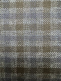 Close-up of textured fabric with a checkered pattern