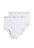 Two pairs of white underwear with 'Jockey' branding on a light gray background
