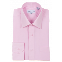 Modena - Pink - Poplin - Dress Shirt