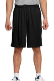 black mesh shorts