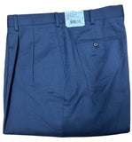 Folded navy blue suit pants 