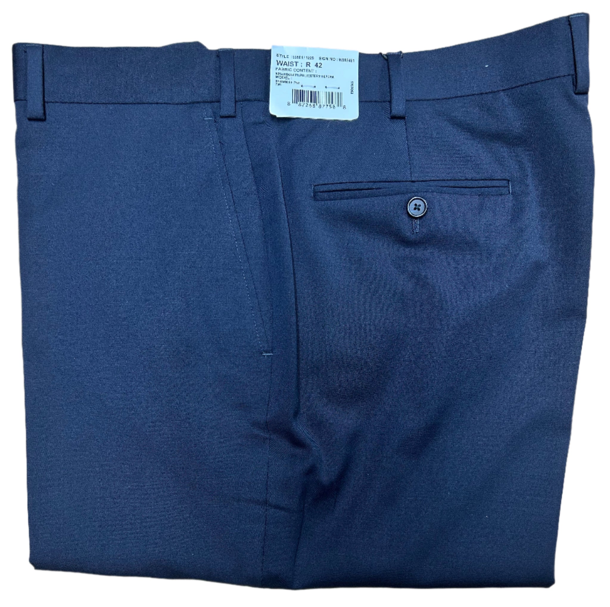Eisenberg Flat Front Solid Navy Suit Separate Pant Navy 64 unhemmed Eisenberg Flat Front Solid Navy Suit Separate Pant Navy 64 unhemmed
