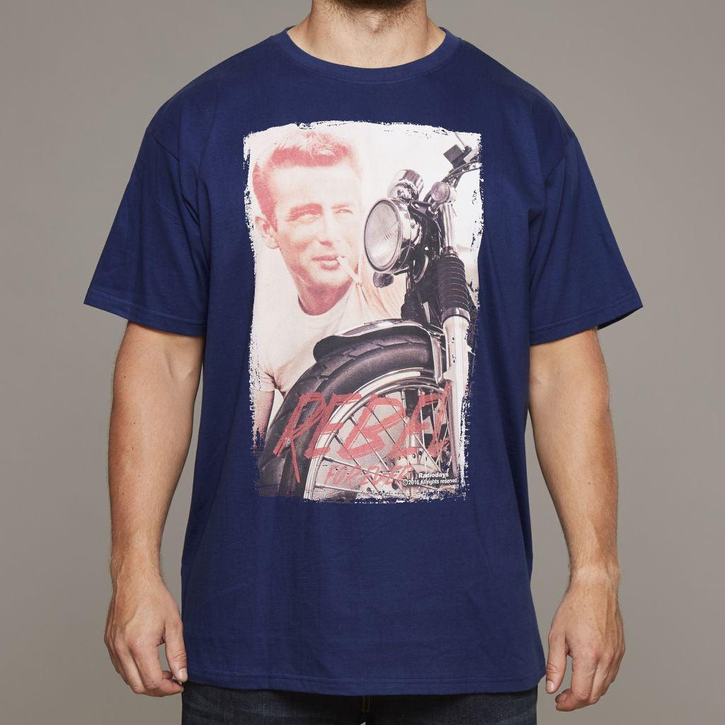 Alle slags kaldenavn Gravere Replika James Dean Printed T-Shirt | Lil' John's Big & Tall Men's Fashion