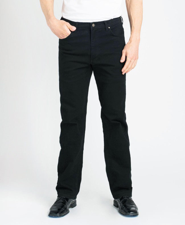 dress jeans for men black Kimes Ranch Men's James Black Denim Jeans