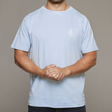 North 56 4 light blue tshirt with small chest print at lil johns big and tall mens clothing