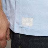 North 56 4 light blue tshirt with small chest print at lil johns big and tall mens clothing