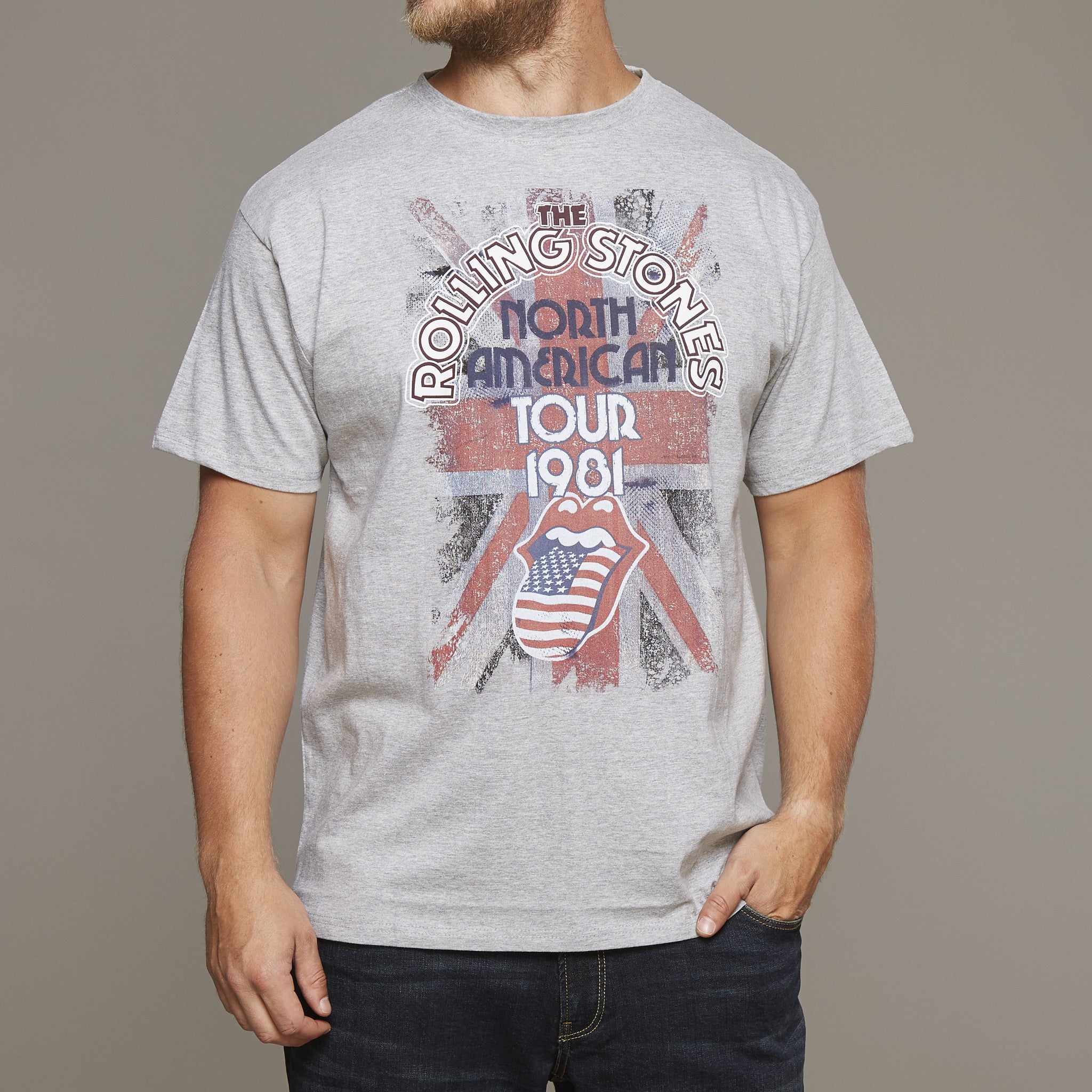 Replika Rolling Stones Printed T-Shirt