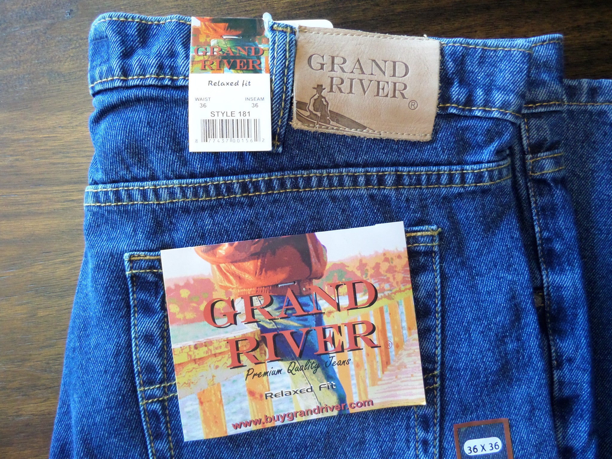 Grand River Blue Relaxed Fit Jeans BIG MEN (28, 30, & 32 insea | Lil' John's Big & Tall Men's Fashion
