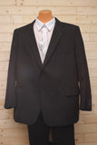 Petrocelli All Wool Charcoal Suit Separate Jacket at lil johns big and tall mens clothing