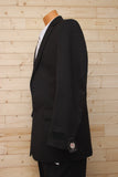 Petrocelli Black 2 Button Suit Separate Jacket at lil johns big and tall mens clothing