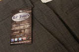 Petrocelli Wool Blend Black & White Tick Suit Separate Pants at lil johns big and tall mens clothing