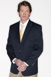 Petrocelli All Wool Navy Blazer at lil johns big and tall mens clothing