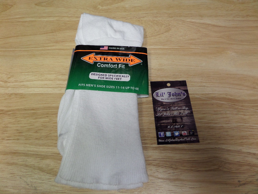 Extra Wide Dress Socks