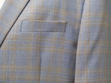 Shaquille Oneal Blue Plaid Sports Coat at Lil Johns Big and Tall Mens fashion