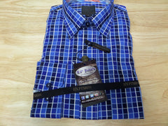 FX Fusion Long sleeve easy care pocket check shirt at Lil johns big and tall mens fashion