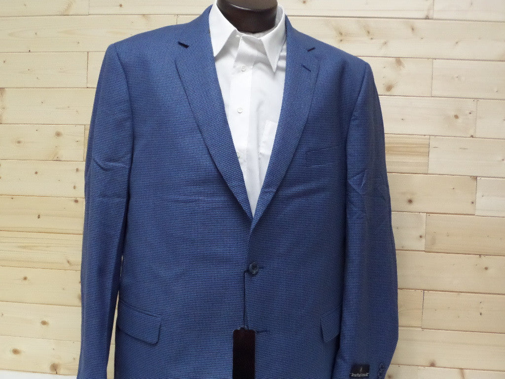 Jean Paul Germain Blue Houndstooth Sport coat at lil johns big and tall