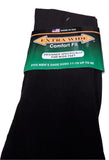 black extra wide dress sock