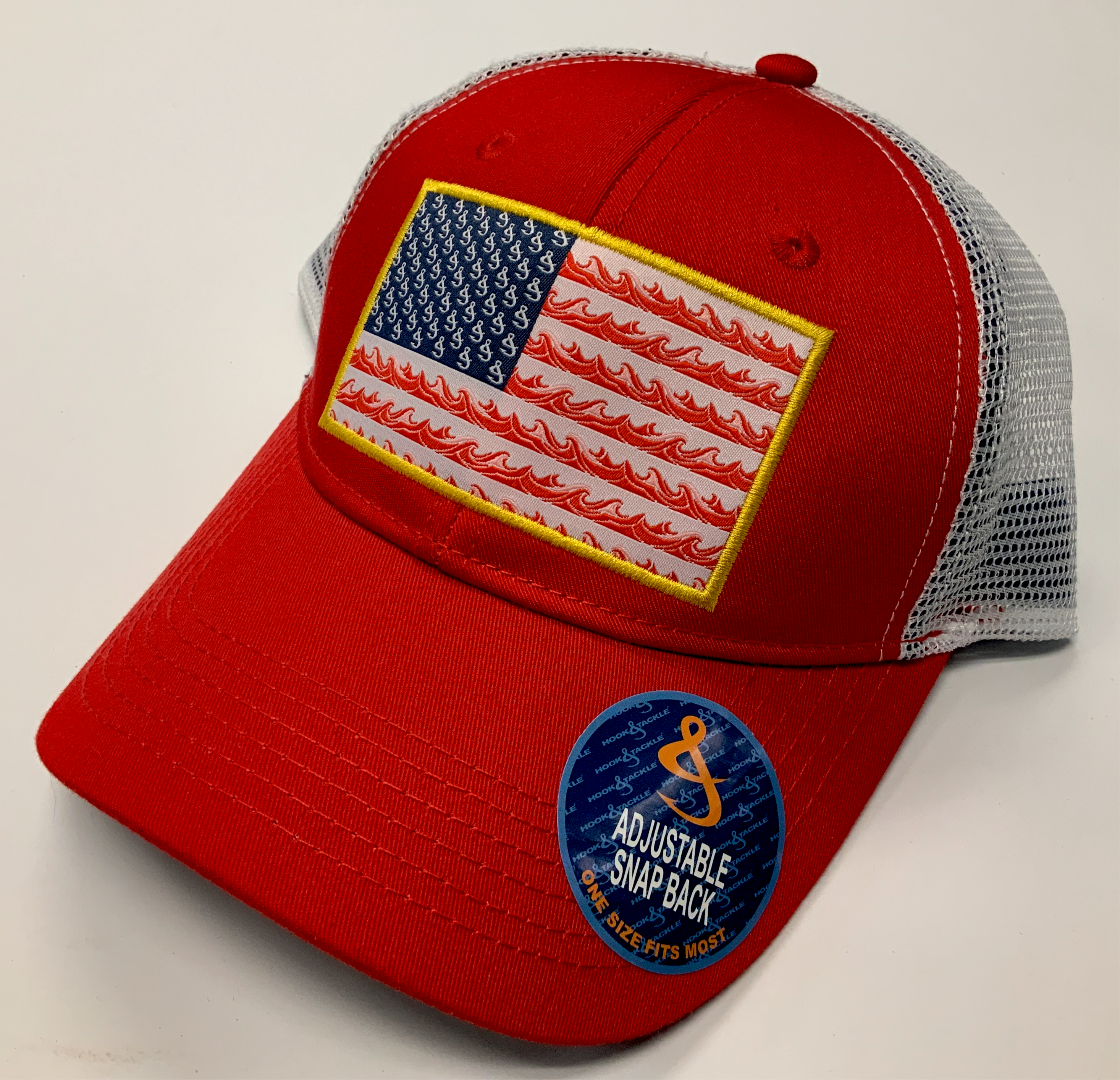 Hook & Tackle American Flag Trucker Hats