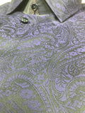 Tallia Purple Paisley Sports Shirt