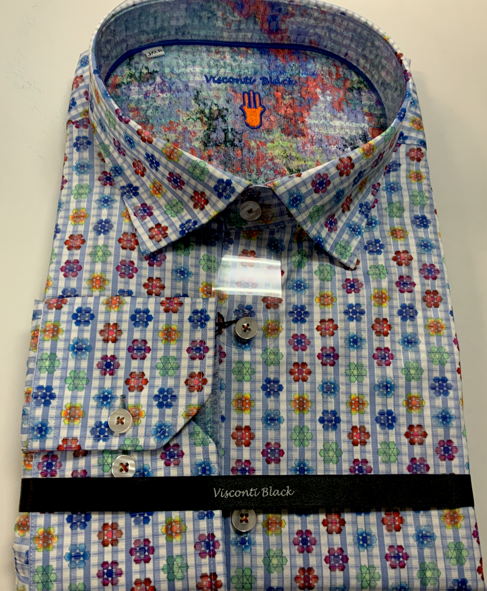 Luchiano Visconti Flower long sleeve Sports Shirts Lil John s