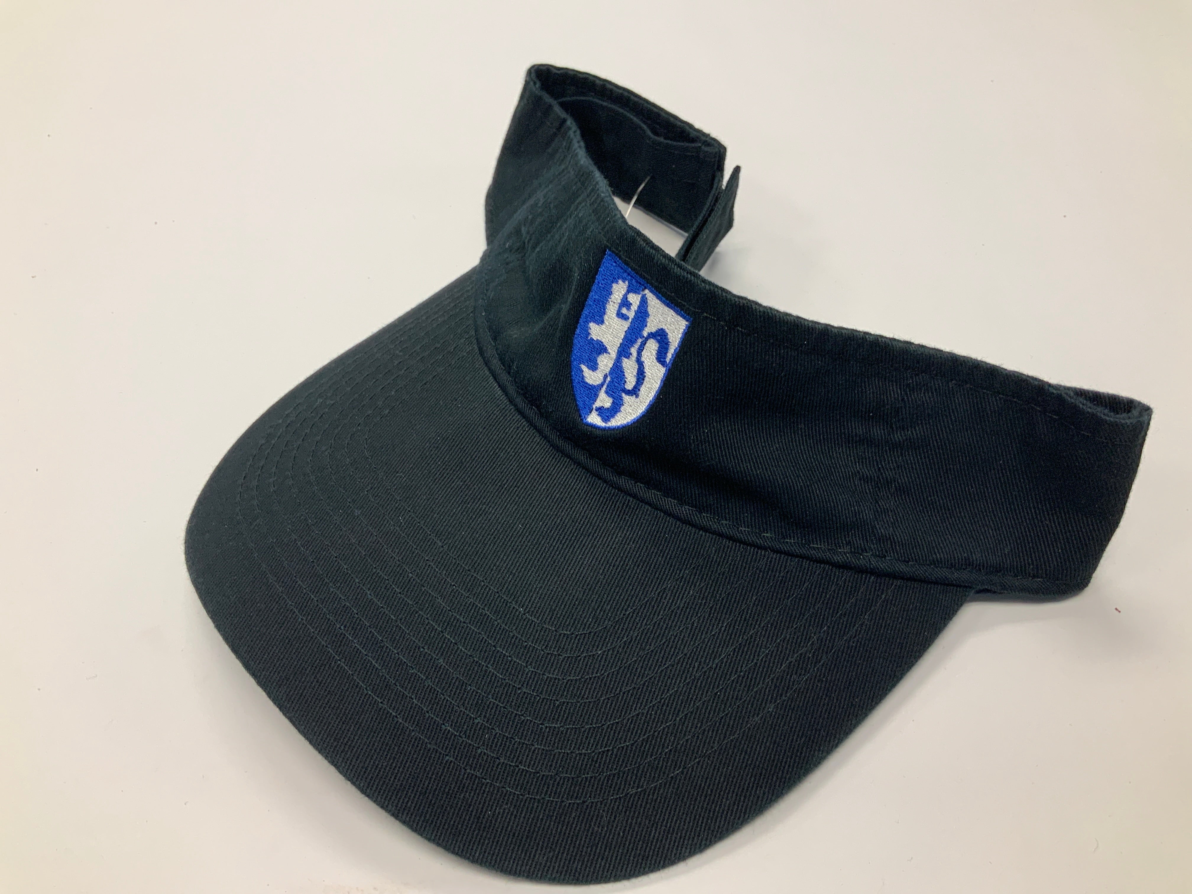 John Edwin cotton visor in black only at lil johns big and tall