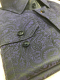 Tallia Purple Paisley Sports Shirt