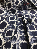 A throw back to the time of John Lennon and the Beetles.  Created from the John Lennon line and approved by Yoko Ono, this long sleeve sport shirt in a White and navy Tile print on a Cotton Stretch Fabric is just plain cool. at Lil johns big and tall comes in sizes 1xl 2xl 3xl and 4xl