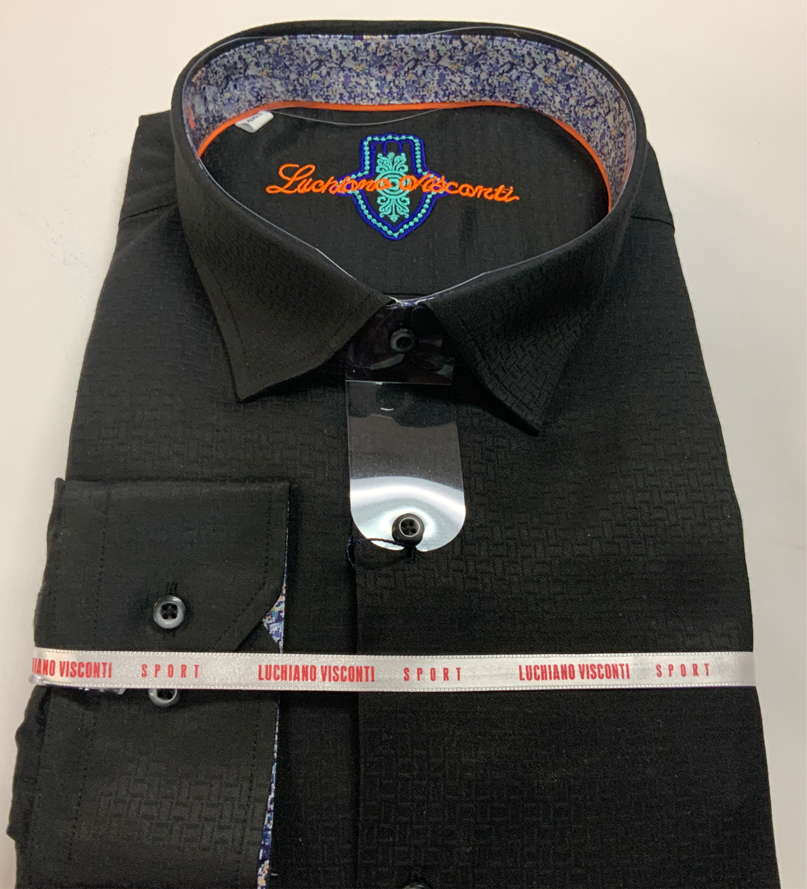Visconti black online dress shirts