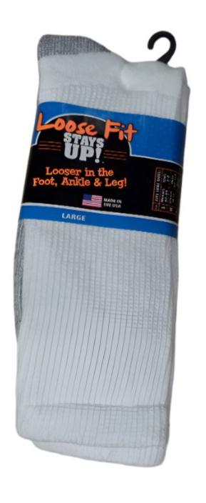 Loose Fit - Stay Up - Crew - Sock