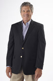 Petrocelli All Wool Black Blazer at lil johns big and tall mens clothing
